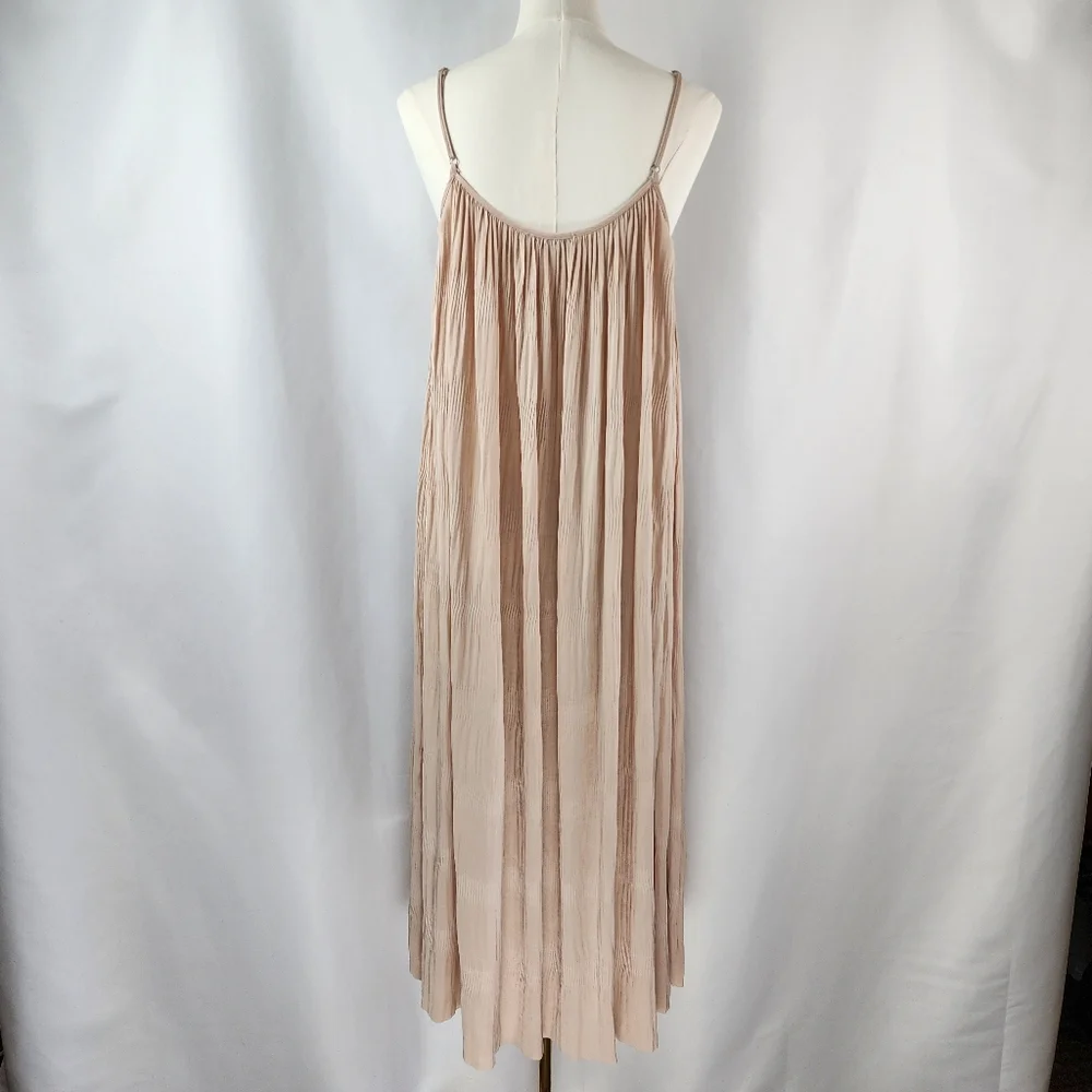 Current Air Anthropologie Women's Blush Sleeveless Midi Dress Size S - Picture 4 of 8